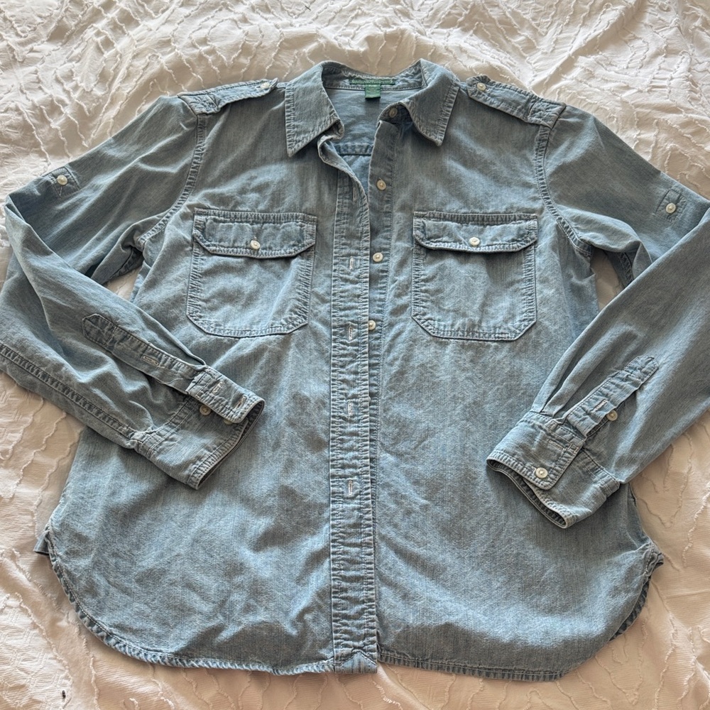 Ralph Lauren Light Blue Casual Button Down Shirt